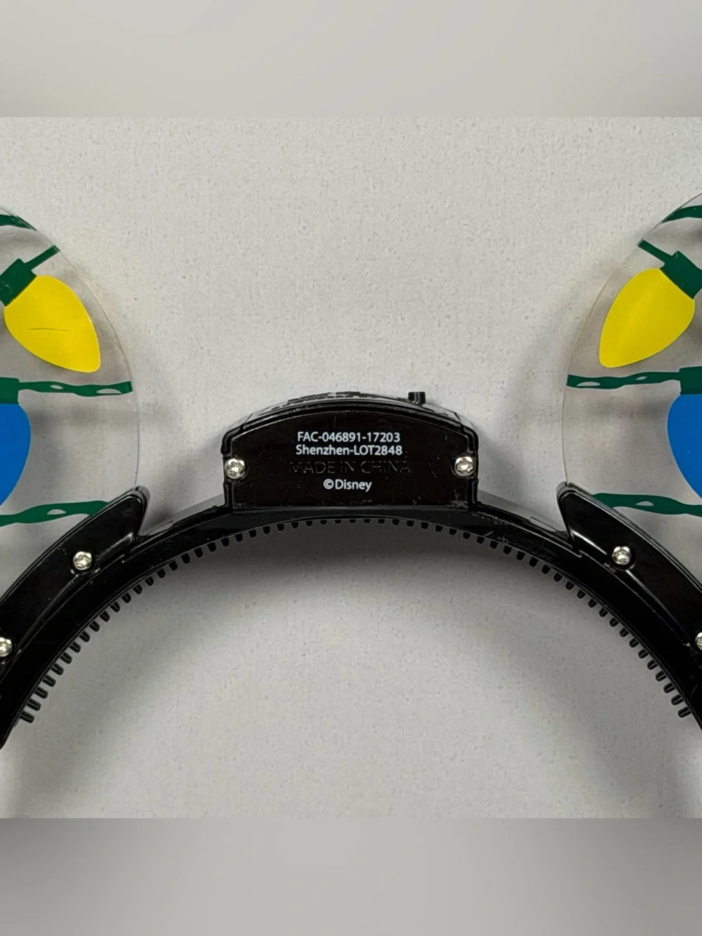 Disney Parks Christmas Light Up Mickey Mouse Ears Headband Limited Edition